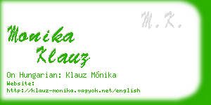 monika klauz business card